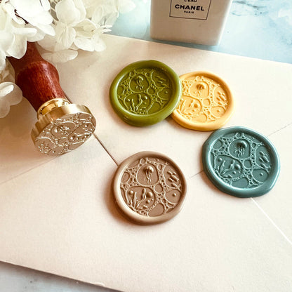 Jellyfish Wax Seal Stamp 25mm – Ocean Seabed Sealing
