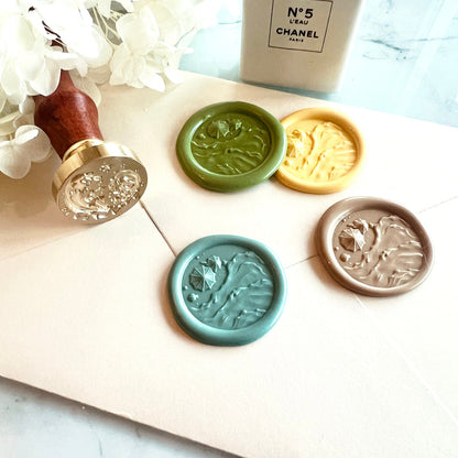 Beach Wax Seal Stamp 25mm – Coastal Shoreline