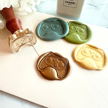 Cat Game Controller Wax Seal Stamp 31mm – Kawaii Gamer