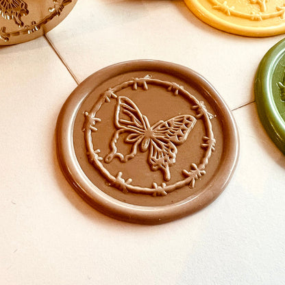 Butterfly Thorn Wax Seal Stamp 30mm – Gothic Butterfly