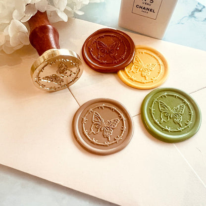Butterfly Thorn Wax Seal Stamp 30mm – Gothic Butterfly