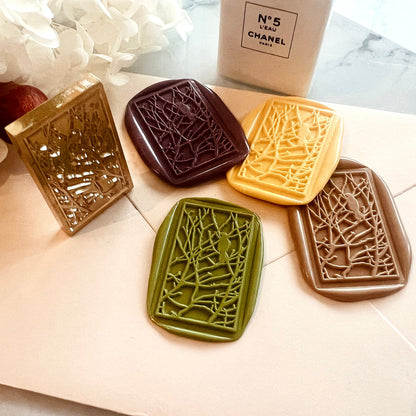 Tree Branch & Bird Wax Seal Stamp 40x25mm