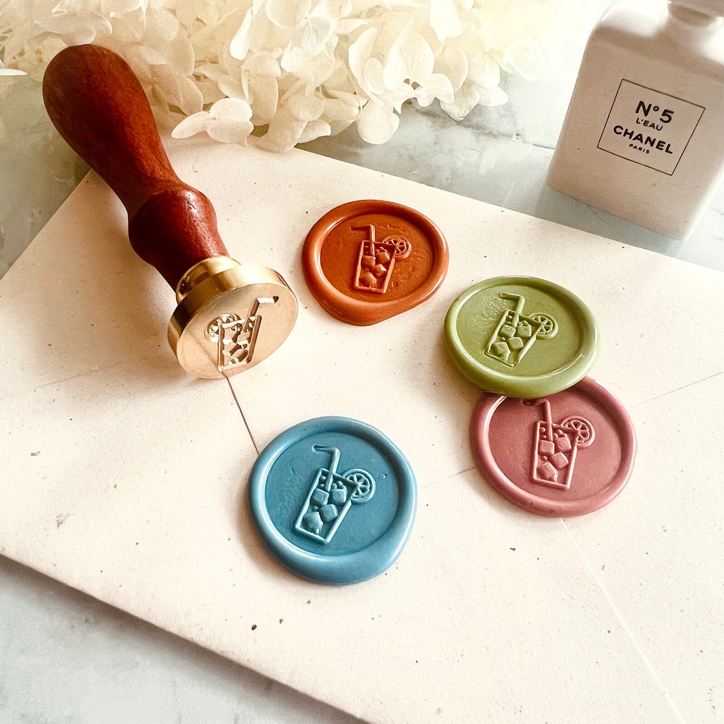 Cold Drink Wax Seal Stamp size 25mm