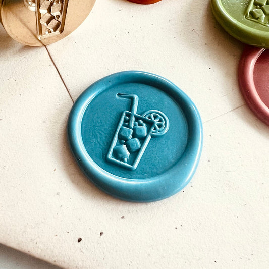 Cold Drink Wax Seal Stamp size 25mm