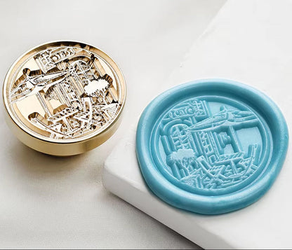 Café Street Wax Seal Stamp size 25mm