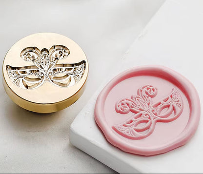 Masquerade Mask Wax Seal Stamp size 25mm