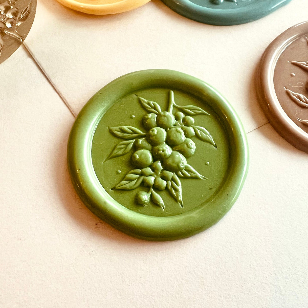 Blueberry Wax Seal Stamp 25mm