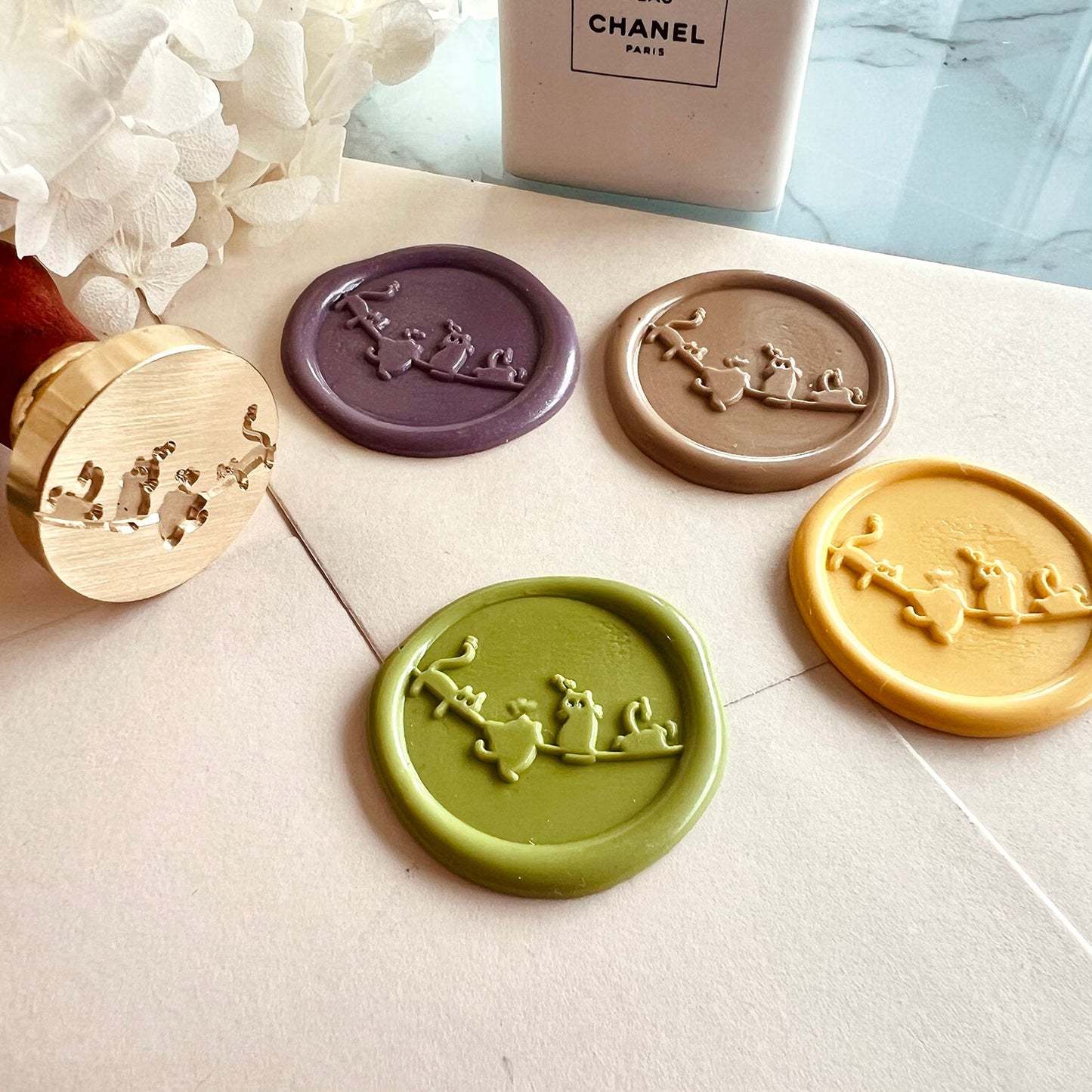 Cats Wax Seal Stamp 25mm – Kawaii Cats on Line