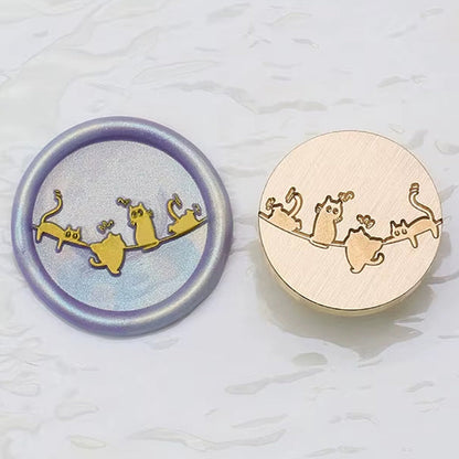Cats Wax Seal Stamp 25mm – Kawaii Cats on Line