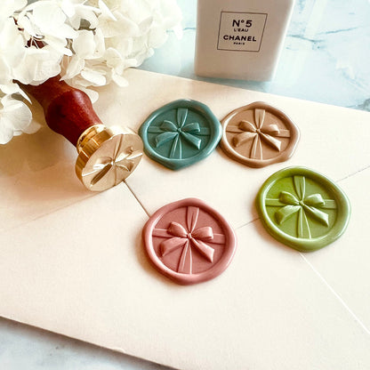Ribbon Gift Box Wax Seal Stamp size 25mm