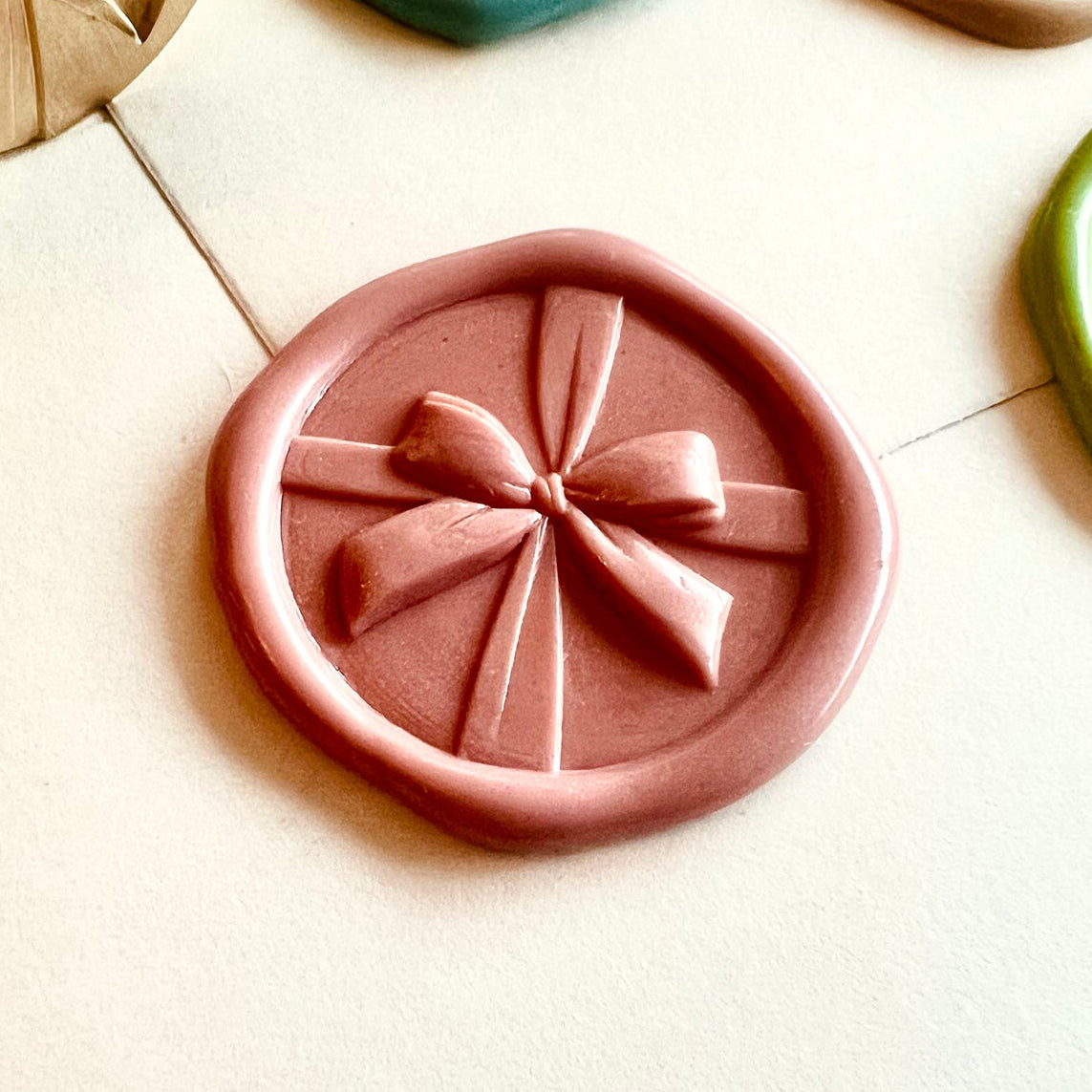 Ribbon Gift Box Wax Seal Stamp size 25mm