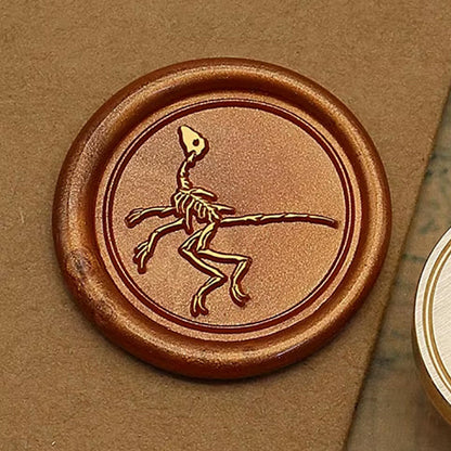 Dinosaur Fossil Wax Seal Stamp 25mm