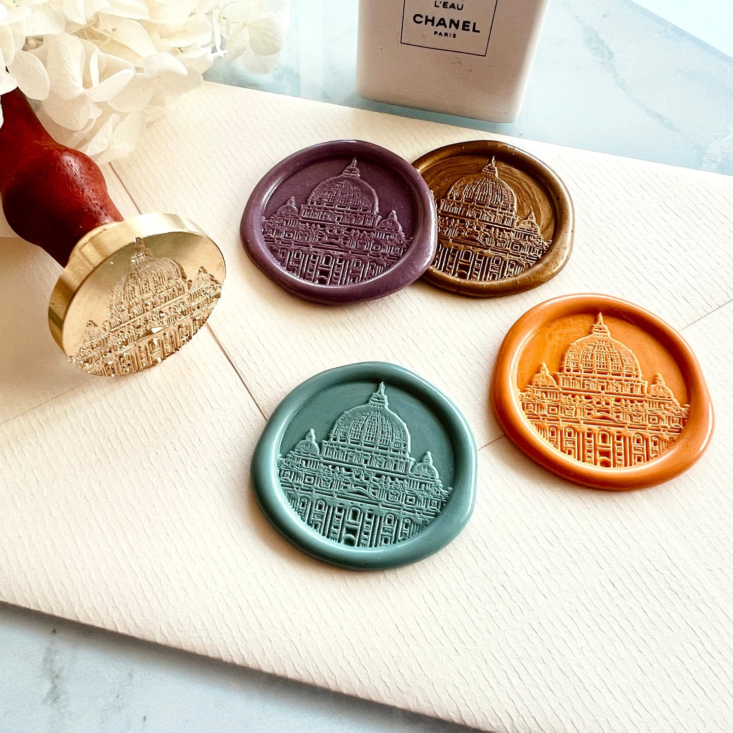 Cathedral Wax Seal Stamp 30mm – Vintage Architecture