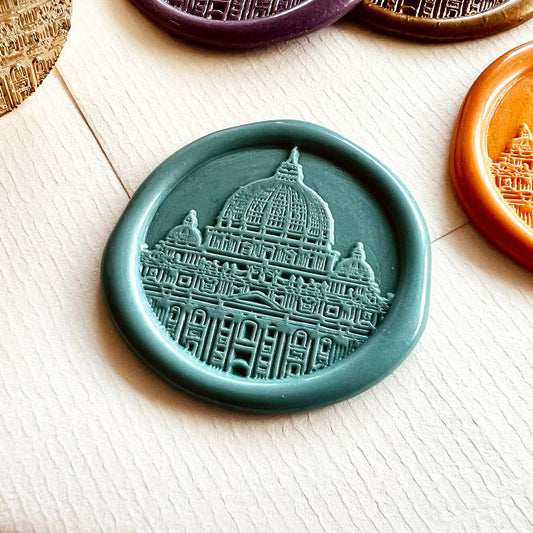 Cathedral Wax Seal Stamp 30mm – Vintage Architecture