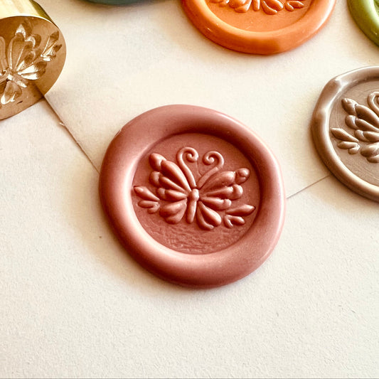 Butterfly Wax Seal Stamp size 20mm