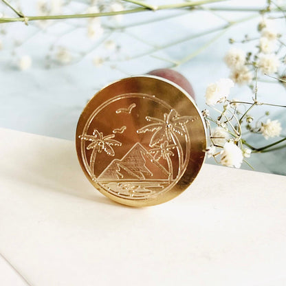 Desert Oasis Wax Seal Stamp size 25mm