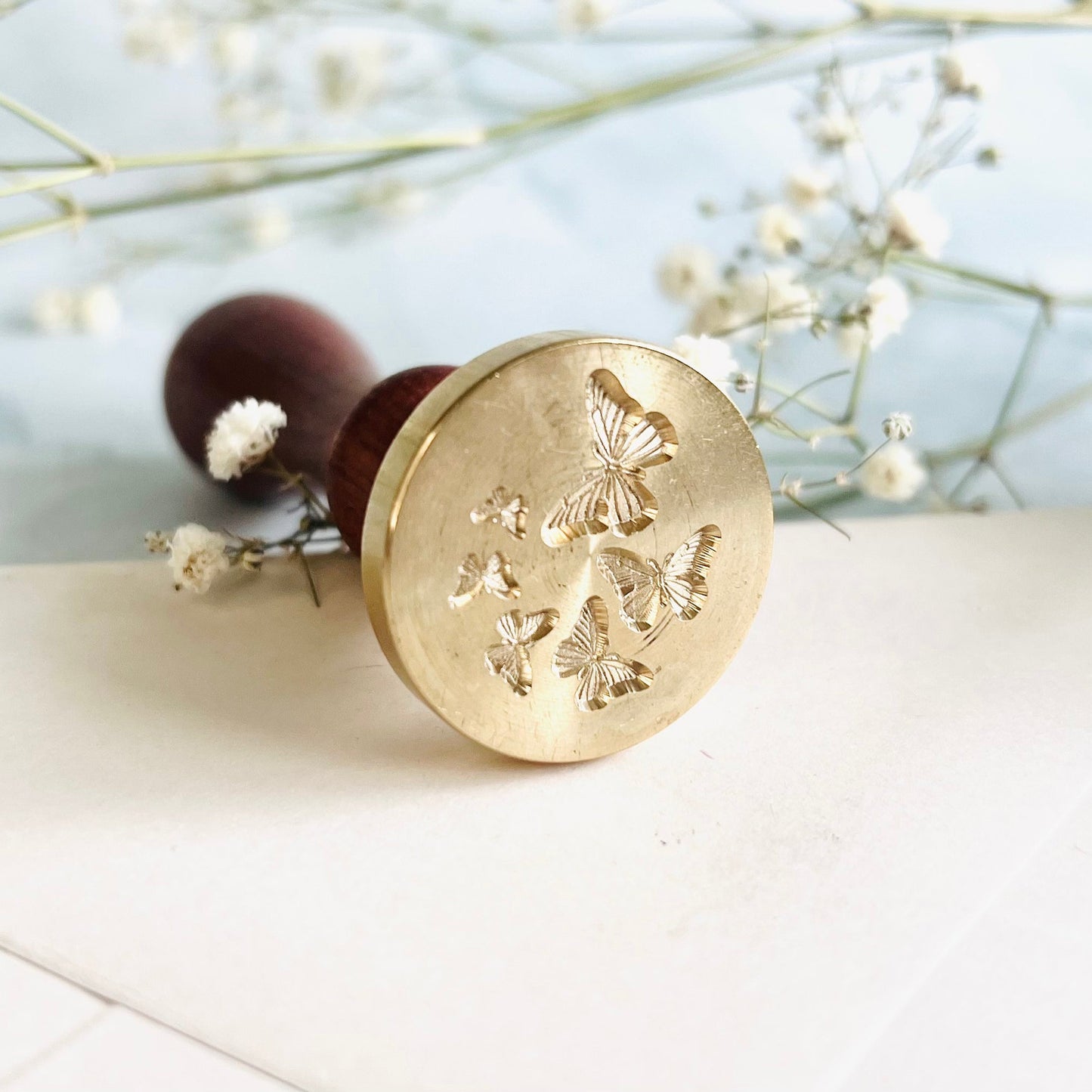 3D Butterfly Wax Seal Stamp size 30 mm